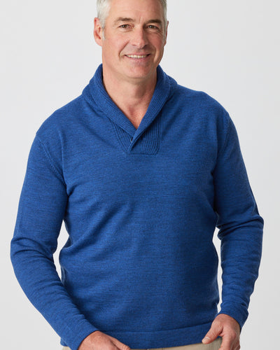 Merino AB shawl collar Sweater