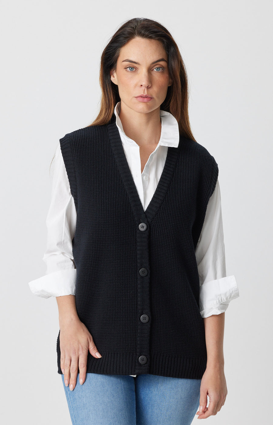 Fisher Long Buttoned Vest