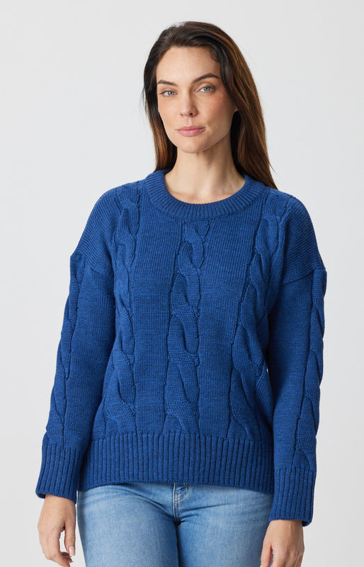 Chunky Cable Crew Sweater