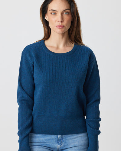 Merino Short Rib Crew Sweater