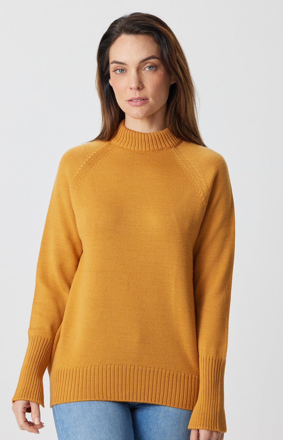 Sofia High Neck Jersey Sweater