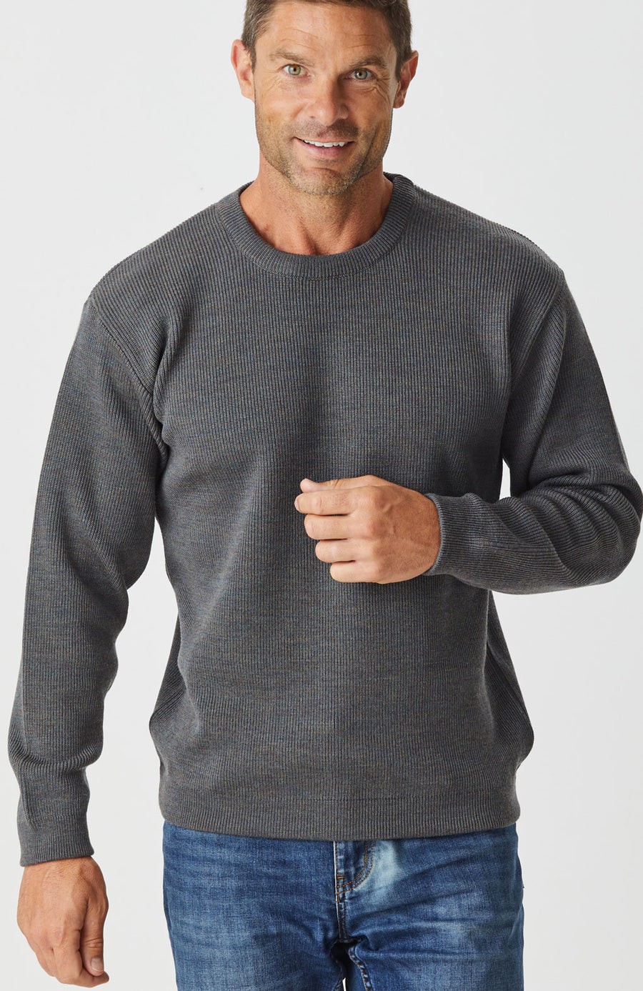 Merino Rib Knit Crew NC