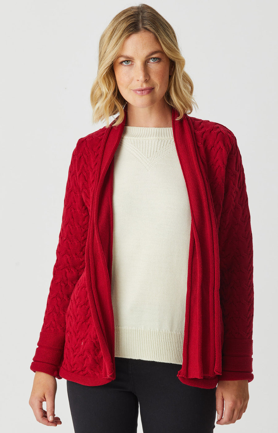 Merino Organic Cable Cardigan