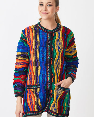 Bubbles Long Button Cardigan