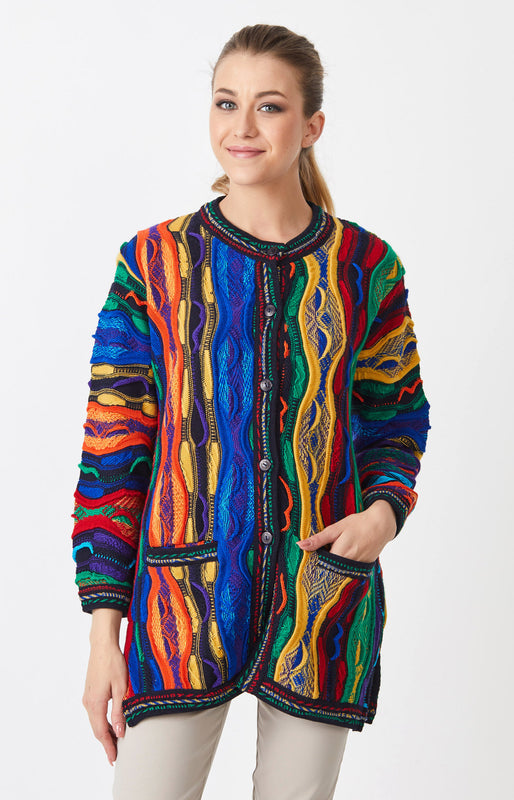 Bubbles Long Button Cardigan