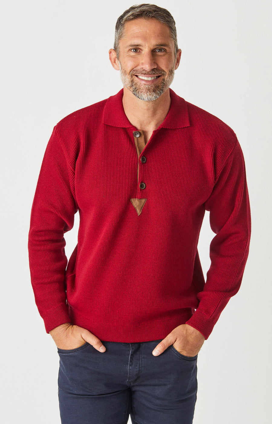 Merino Rib Knit Polo