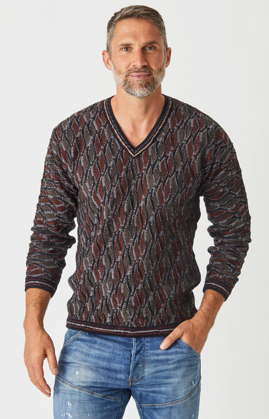 Jurassic V Neck Sweater