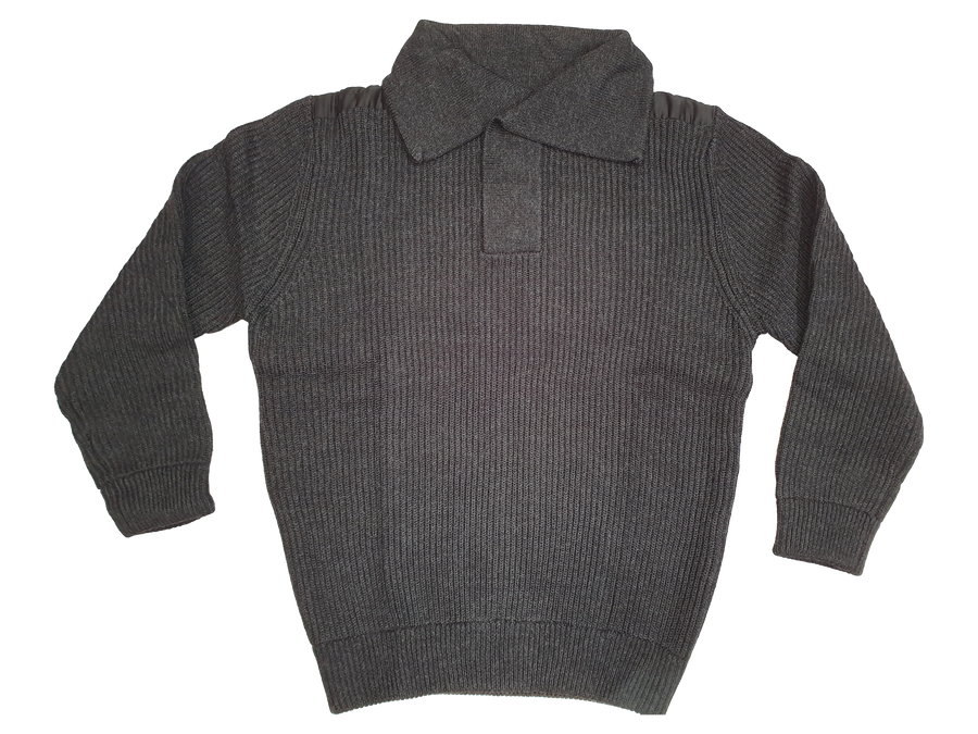 Merino High Collar Button Polo Sweater - Aklanda Australia
