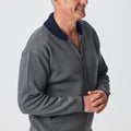Merino Shawl Zip Cardigan with Pockets