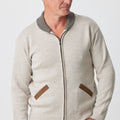 Merino Shawl Zip Cardigan with Pockets