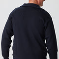 Merino Half Zip Open Collar Sweater