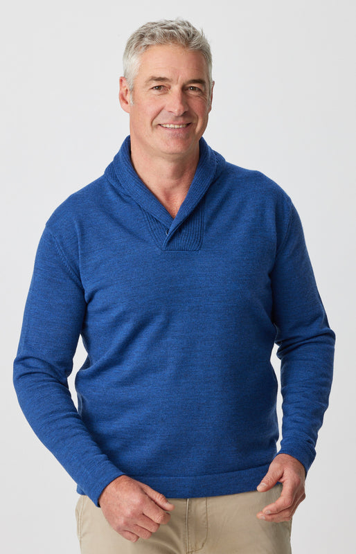 Merino AB shawl collar Sweater