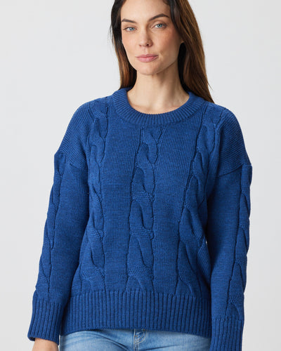 Chunky Cable Crew Sweater