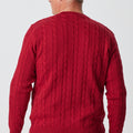 Column Cable Crew Sweater