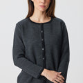 Herringbone Crew Neck Cardigan