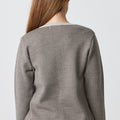 Herringbone Crew Neck Cardigan