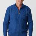 Soho Cable Turtle Zip Sweater