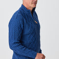 Soho Cable Turtle Zip Sweater