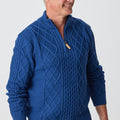 Soho Cable Turtle Zip Sweater