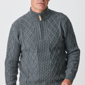 Soho Cable Turtle Zip Sweater