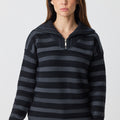 Racking Stripe Zip Shawl