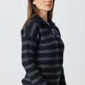 Racking Stripe Zip Shawl
