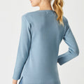 Merino Long V Sweater with Splits