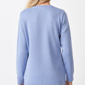 Merino Long V Sweater with Splits