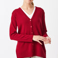 Merino V neck Cardigan