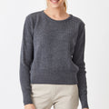 Merino Short Rib Crew Sweater