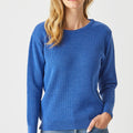 Merino Long Ribbed Knit Crew