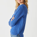 Merino Long Ribbed Knit Crew