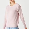 Merino Long Ribbed Knit Crew