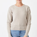 Merino Long Ribbed Knit Crew