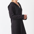 Waffle Knit Hoodie Coat