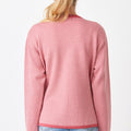 Herringbone Crew Neck Cardigan