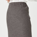 Merino Herringbone Skirt