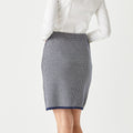 Merino Herringbone Skirt