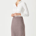Merino Herringbone Skirt