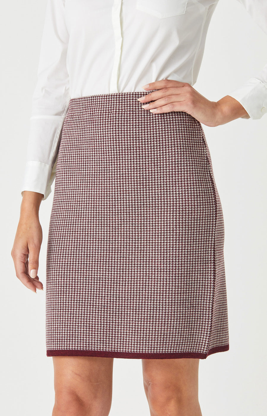 Merino Herringbone Skirt
