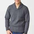 Collins Cable Shawl Sweater