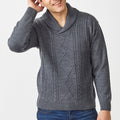 Collins Cable Shawl Sweater