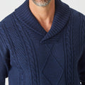 Collins Cable Shawl Sweater