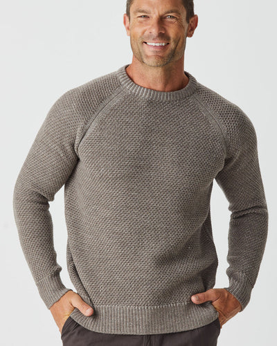 Merino Moss Platted Crew