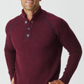 Merino Moss Platted Button Collar