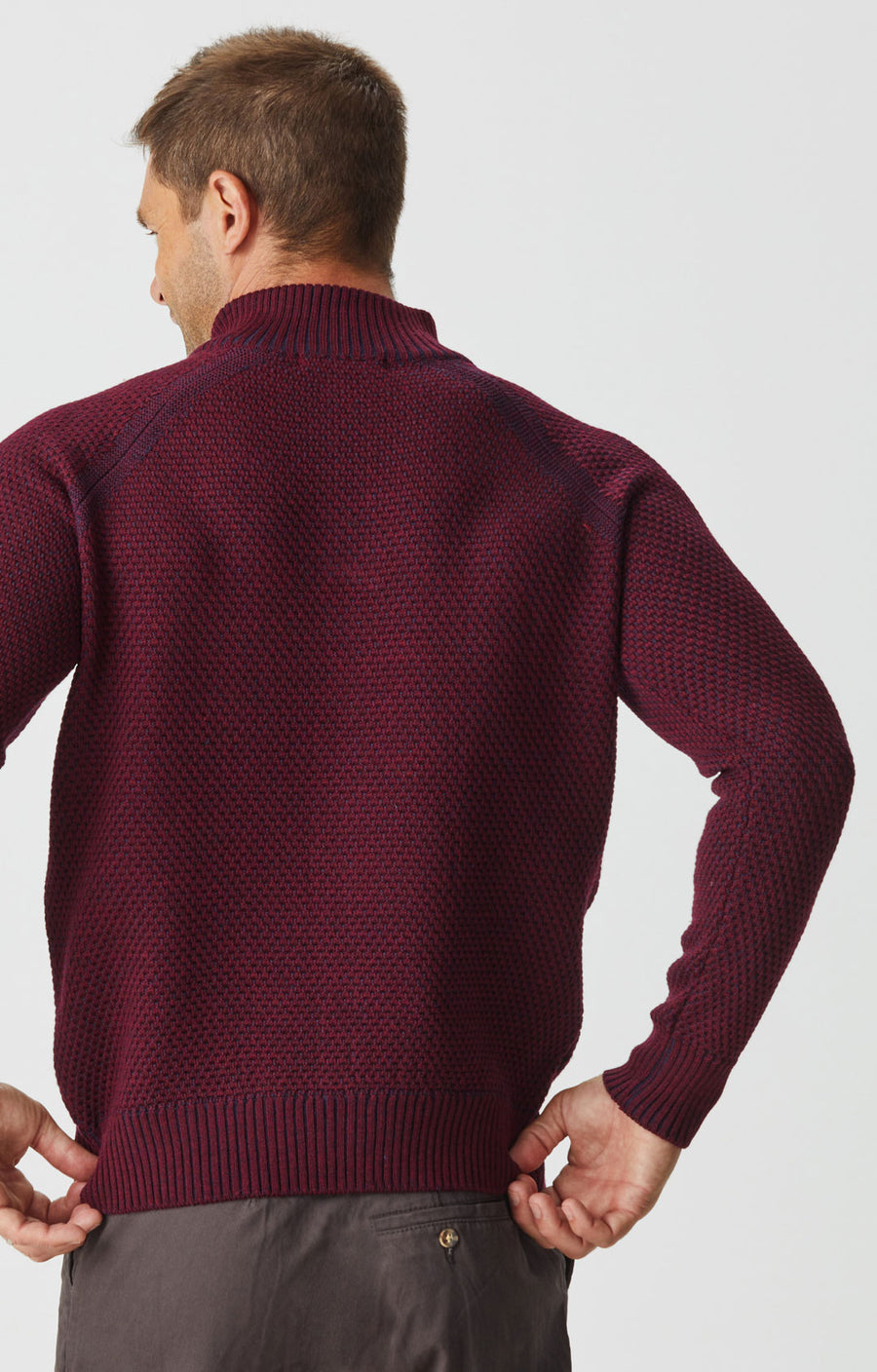 Merino Moss Platted Crew