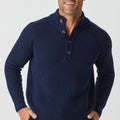 Merino Moss Platted Button Collar