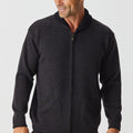 Merino Shawl Zip Cardigan with Pockets