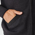 Merino Shawl Zip Cardigan with Pockets