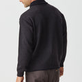 Merino Shawl Zip Cardigan with Pockets